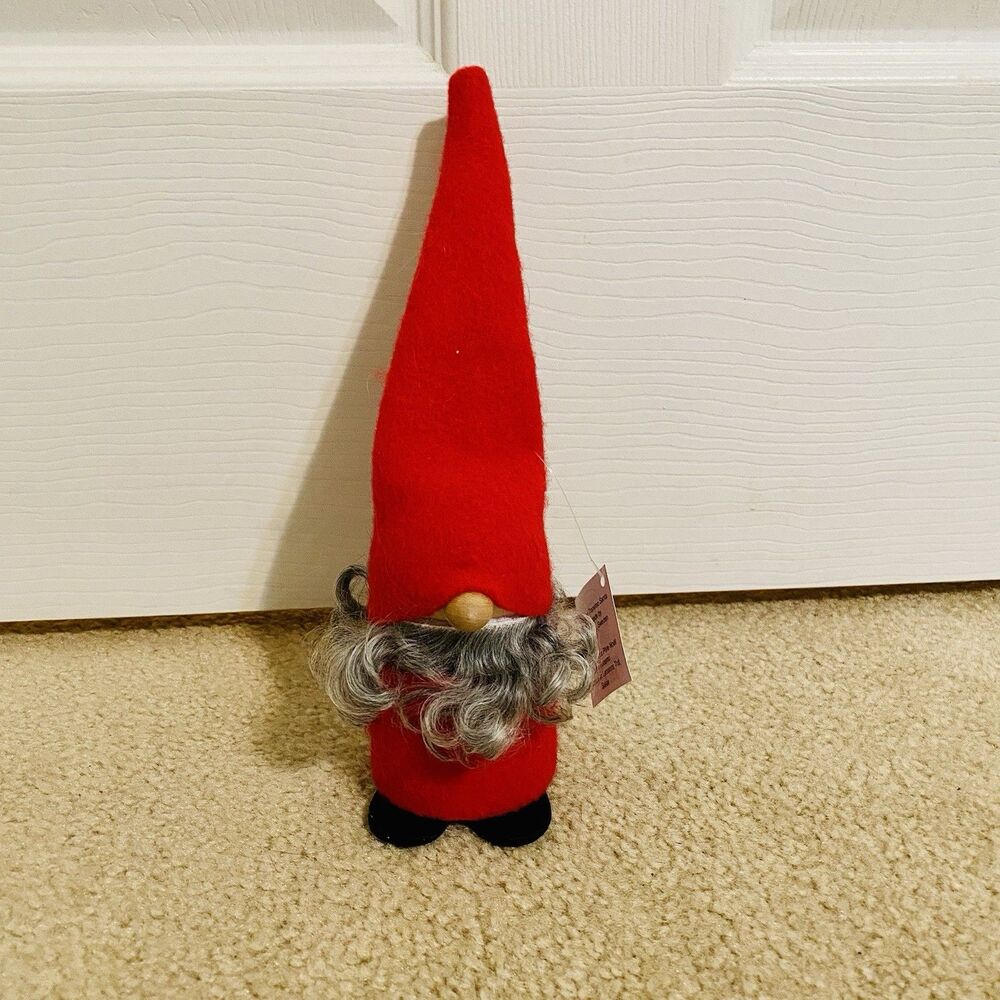 Larssons Tra Sweden Handmade Christmas Santa Tomte Gnome 10.5” Red NWT